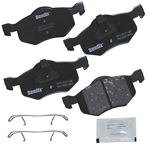 Bendix Priority1 CFC843 Ceramic Front Brake Pads for Ford Escape 2007-2001, Mazda Tribute 2006-2001, Mercury Mariner 2007-2005 - Image 1