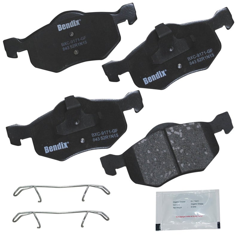 Bendix Priority1 CFC843 Ceramic Front Brake Pads for Ford Escape 2007-2001, Mazda Tribute 2006-2001, Mercury Mariner 2007-2005 - Image 3