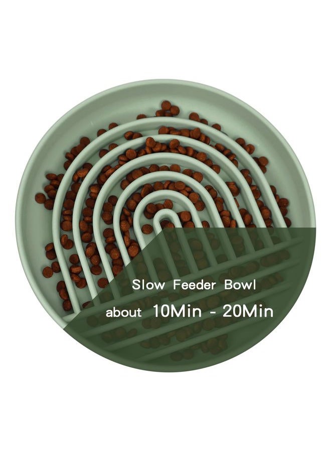 Richie Slow Feeder Dog Bowls Anti Gulping, Durable Non-Toxic Slow Feeding Dog Bowl, Dish Washer Safe Silicone Dog Slow Feeder Bowl for Medium to Large Breeds, Green - Image 4