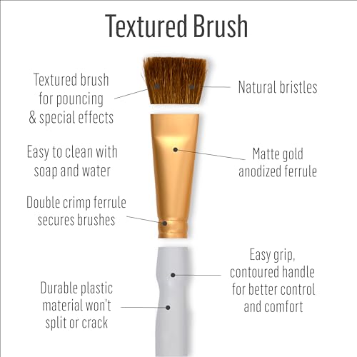 Plaid Learn to Paint Premium Brush Set, 50536 (10-Piece), 1-(Pack) - Image 3