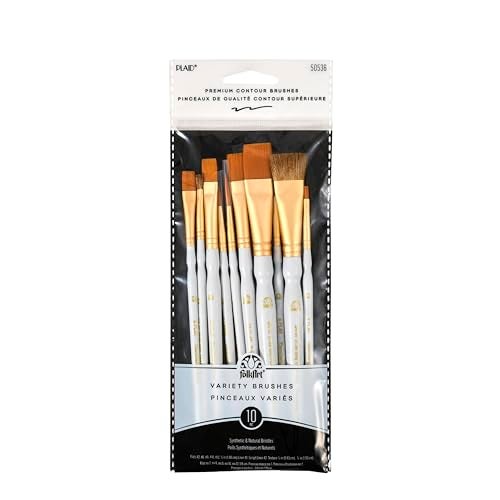 Plaid Learn to Paint Premium Brush Set, 50536 (10-Piece), 1-(Pack) - Image 1