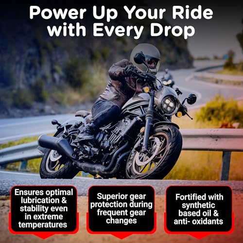 ELF - Moto 4 Gold 20W-40 Semi-Synthetic Engine Oil for Bike | Anti-Clutch Slippage formula- 0.9L - Image 3