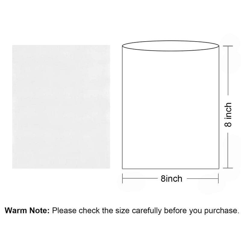 Morepack Shrink Wrap Bags,100 Pcs 8x8 Inches Clear PVC Heat Shrink Wrap for Packagaing Soap,Bath Bombs,Candles, Jars and Homemade DIY Projects - Image 2