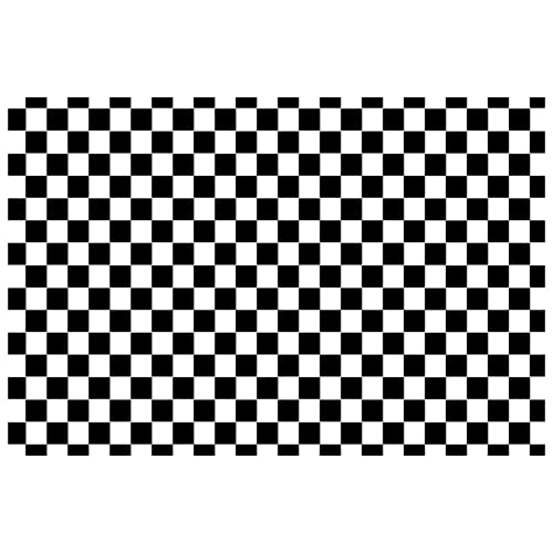 XLL 8x6FT Vinyl Black and White Racing Checker Texture Grid Birthday Chess Board Theme Photo Background Children Kids Birthday - Image 1