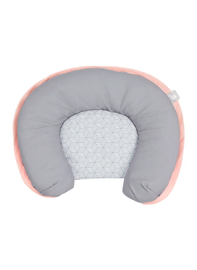 babymoov Graphik Baby Bouncer, Rocker Chair, Reclining Backrest, Removable And Adjustable Head Support, Cosy Cushioned Seats For Newborns, Peach, 0+