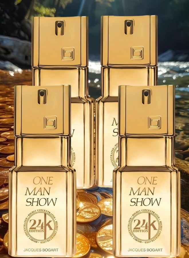 جاك بوغارت 4 قطع عطر وان مان شو 24k اديشين 100مل - Image 1