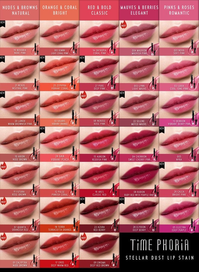 TIMEPHORIA Stellar Dust Lip Stain 03, Transfer-Proof & Smudge-Proof Lip Gloss, Cool Tone Pink Tinted Glossy Finish, High-Pigment Vibrant Color, Hydrating Lightweight Long-Lasting Lip Makeup for Women - Image 4