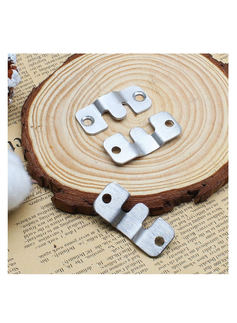 4 أزواج حوامل صور ثقيلة ومتينة مشابك معدنية على شكل Z مناسبة للتأطير وتنظيم المساحات - Image 3