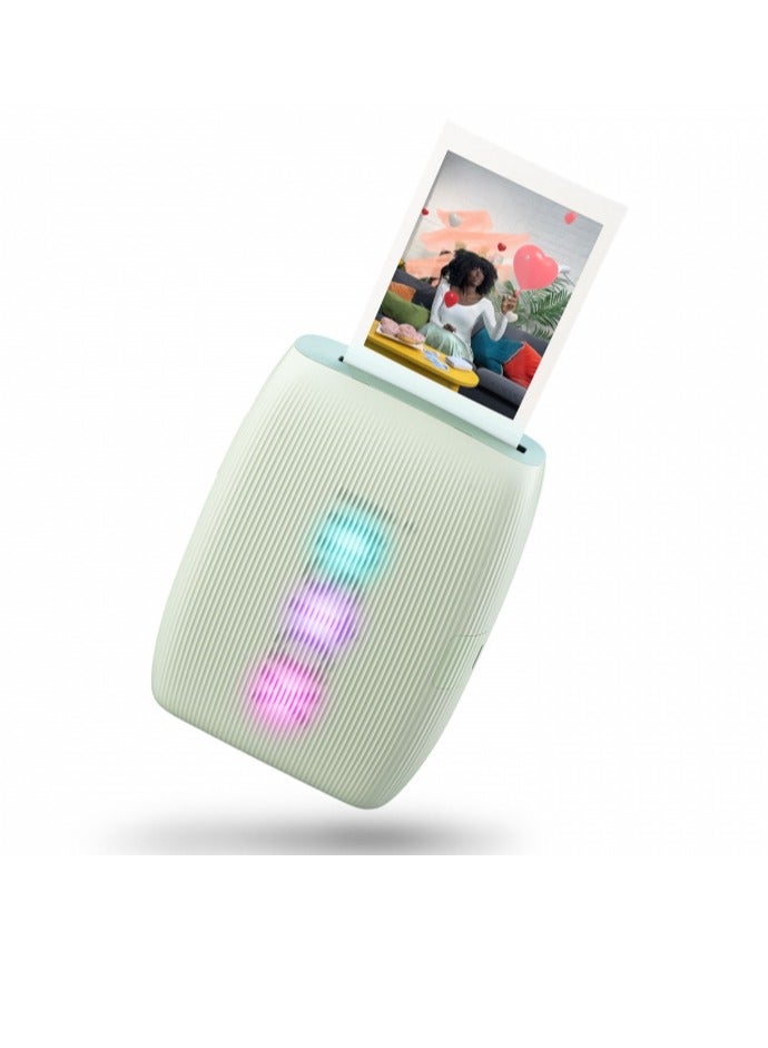 فوجي فيلم طابعة الصور الذكية Instax Mini LINK 3، أخضر حكيم - Image 1