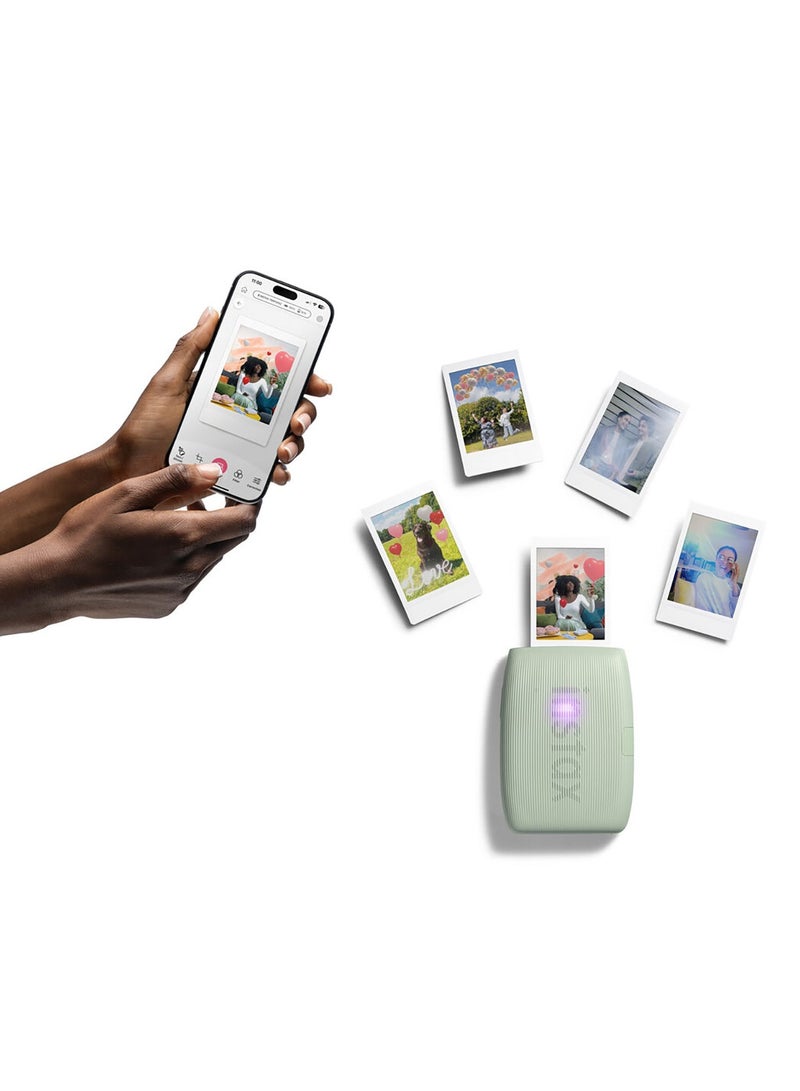 فوجي فيلم طابعة الصور الذكية Instax Mini LINK 3، أخضر حكيم - Image 3