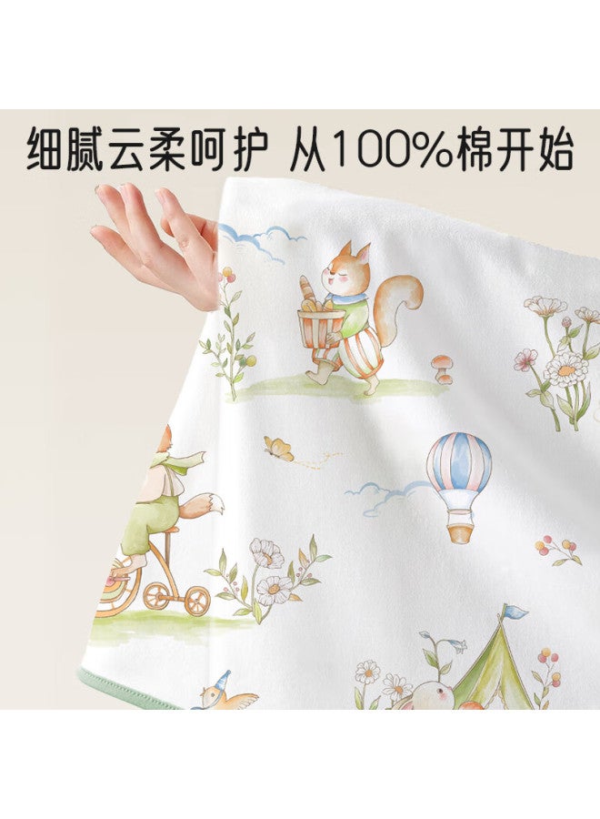 Lovebox Love Bebe Baby Swaddle Blanket Summer Cotton Newborn Swaddle Cloth Baby Anti-startle Maternity Room Pack Single Senye Mengchong S738 - Image 2