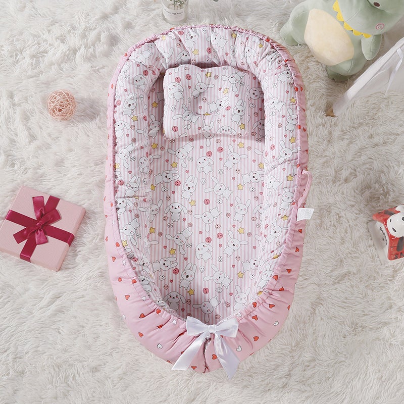 Baby Crib Is Removable And Washable, Portable And Movable, Bed-In-Bed, Bionic Baby Nest Crib - Image 1