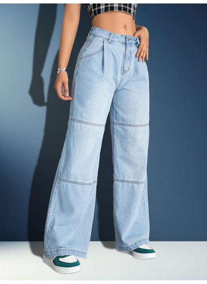 Kotty KOTTY Women's Jean Straight Fit Clean Look Stretchable Jeans(Blue,28)  - Image 2