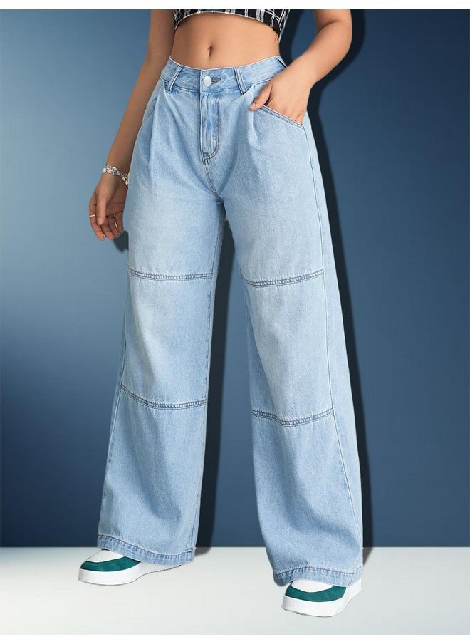 Kotty KOTTY Women's Jean Straight Fit Clean Look Stretchable Jeans(Blue,28)  - Image 3