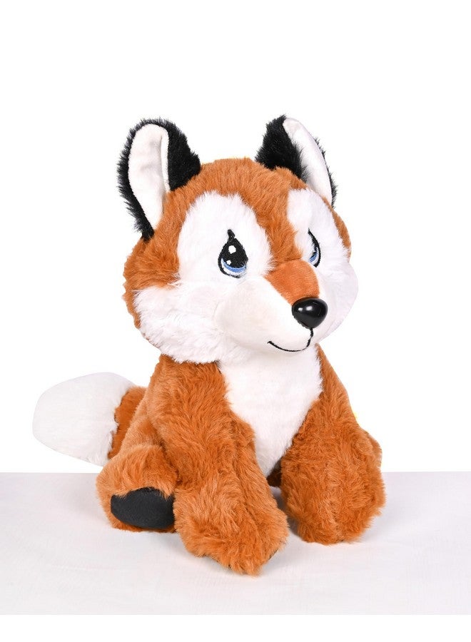 Besties BESTIES Kids Sitting Brown Fox Soft Toy for Girls/Kids | Stuffed Plush Cute Fox Animal | Ideal for Birthdays & Special Occasions - Height 25 cm - Image 4
