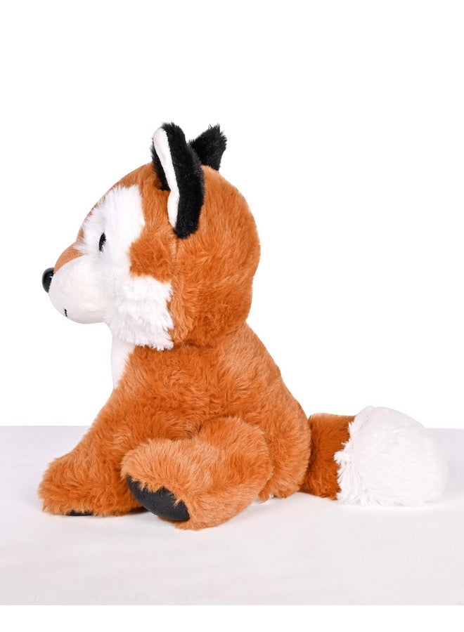Besties BESTIES Kids Sitting Brown Fox Soft Toy for Girls/Kids | Stuffed Plush Cute Fox Animal | Ideal for Birthdays & Special Occasions - Height 25 cm - Image 5