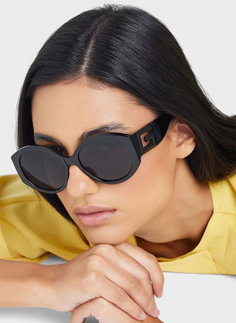 GUESS Half Frame Shape Sunglasses