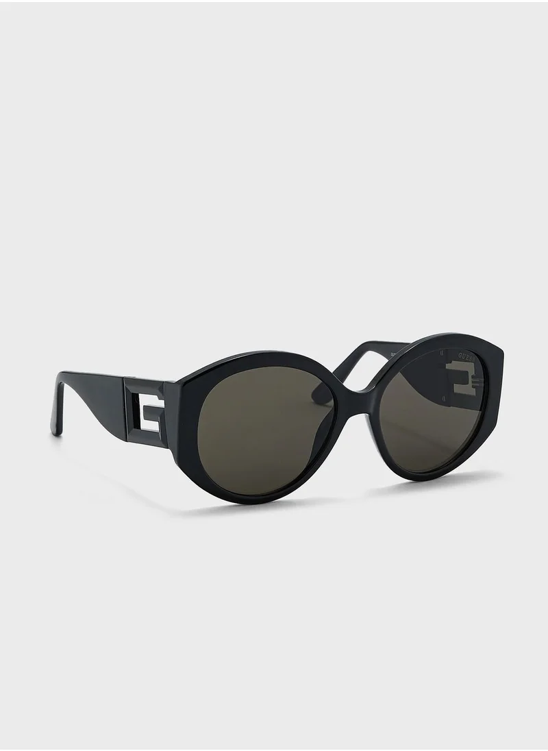 GUESS Half Frame Shape Sunglasses