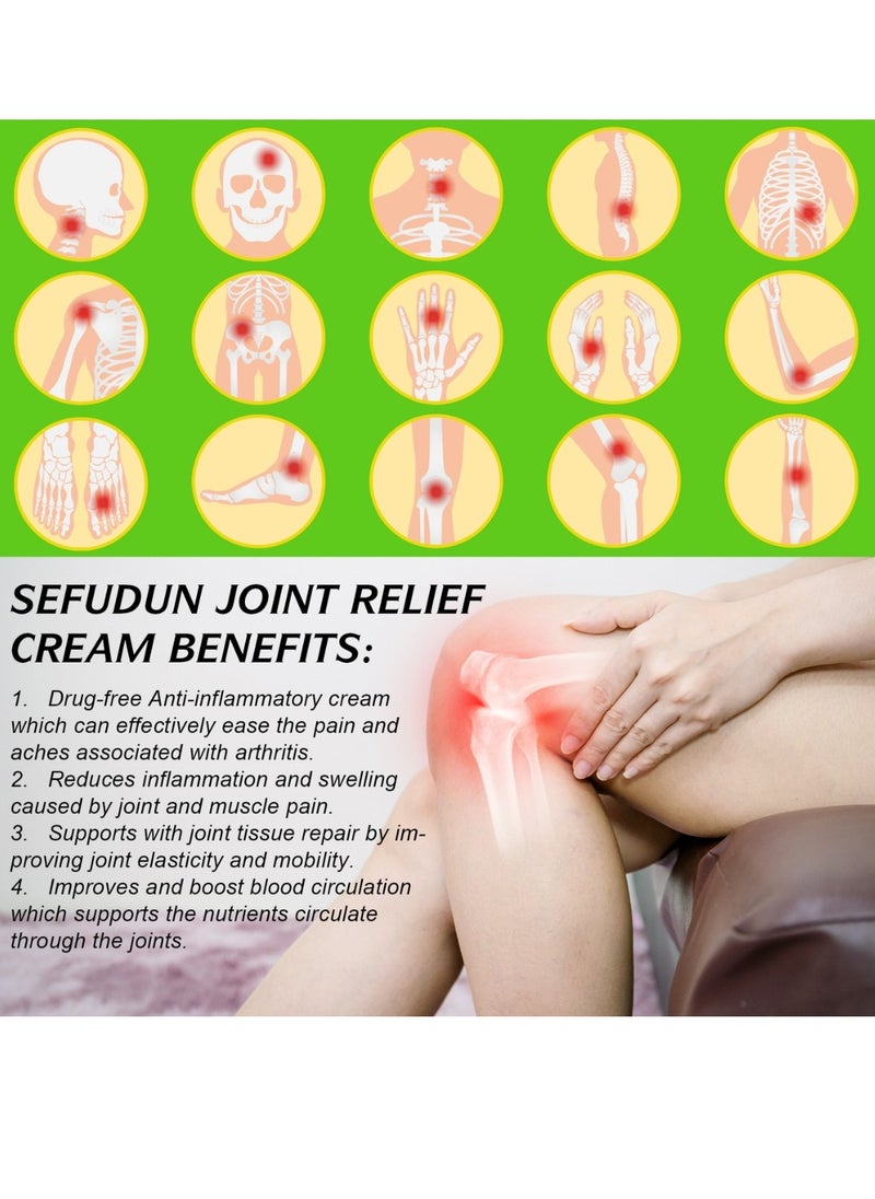 Sefudun - Joint Pain Relief Cream Ultra Strength Arthritis Pain Relief Cream with Bee Venom Joint and Muscle Pain Relief Cream Pain Relief for Joint Pain Muscle Pain Muscle Soreness Joint Therapy Cream 30g - Image 1