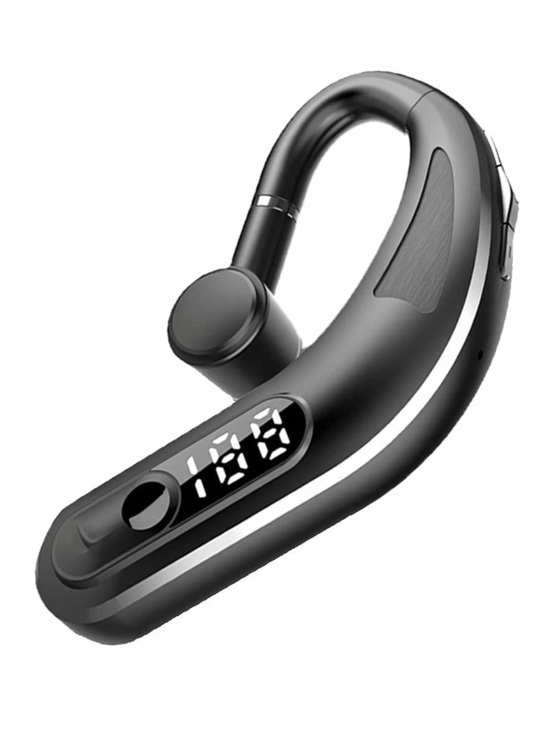 كابتن تيك Wireless Headset, Single Ear Bluetooth 5.2 Headset with Noise Canceling Mic Hands Free Cell Phones Earpiece Waterproof Bluetooth Headphones for iPhone/Android Business, Office, Running, Driving - Image 1