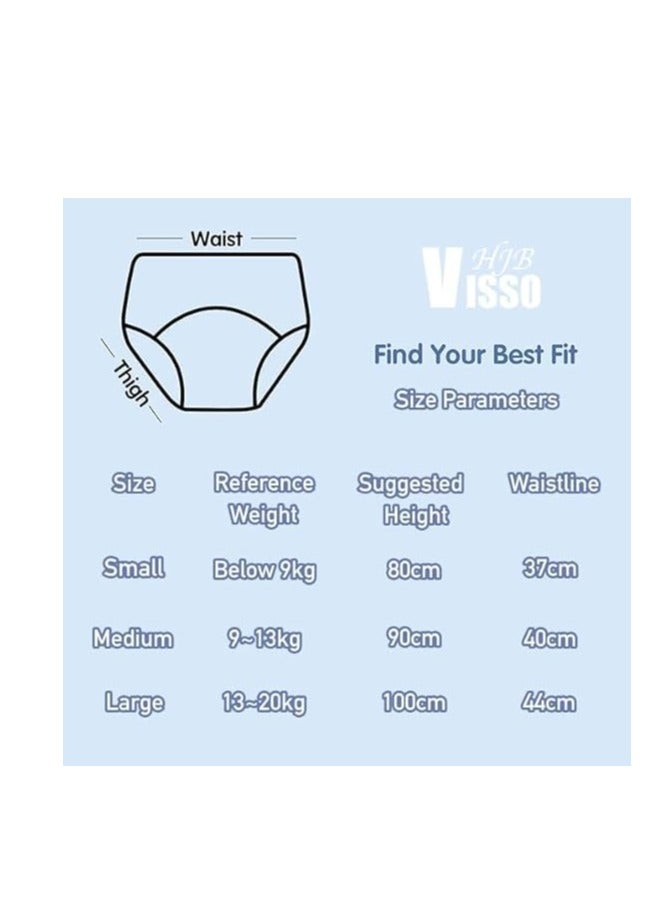 تراسل 7 عبوات من سراويل تدريب الأطفال الصغار القطنية 100٪ سروال تدريب قطني، ملابس داخلية قابلة لإعادة الاستخدام لتدريب الأولاد على استخدام النونية للأولاد، ملابس داخلية لتدريب الأولاد الصغار على استخدام النونية - Image 2