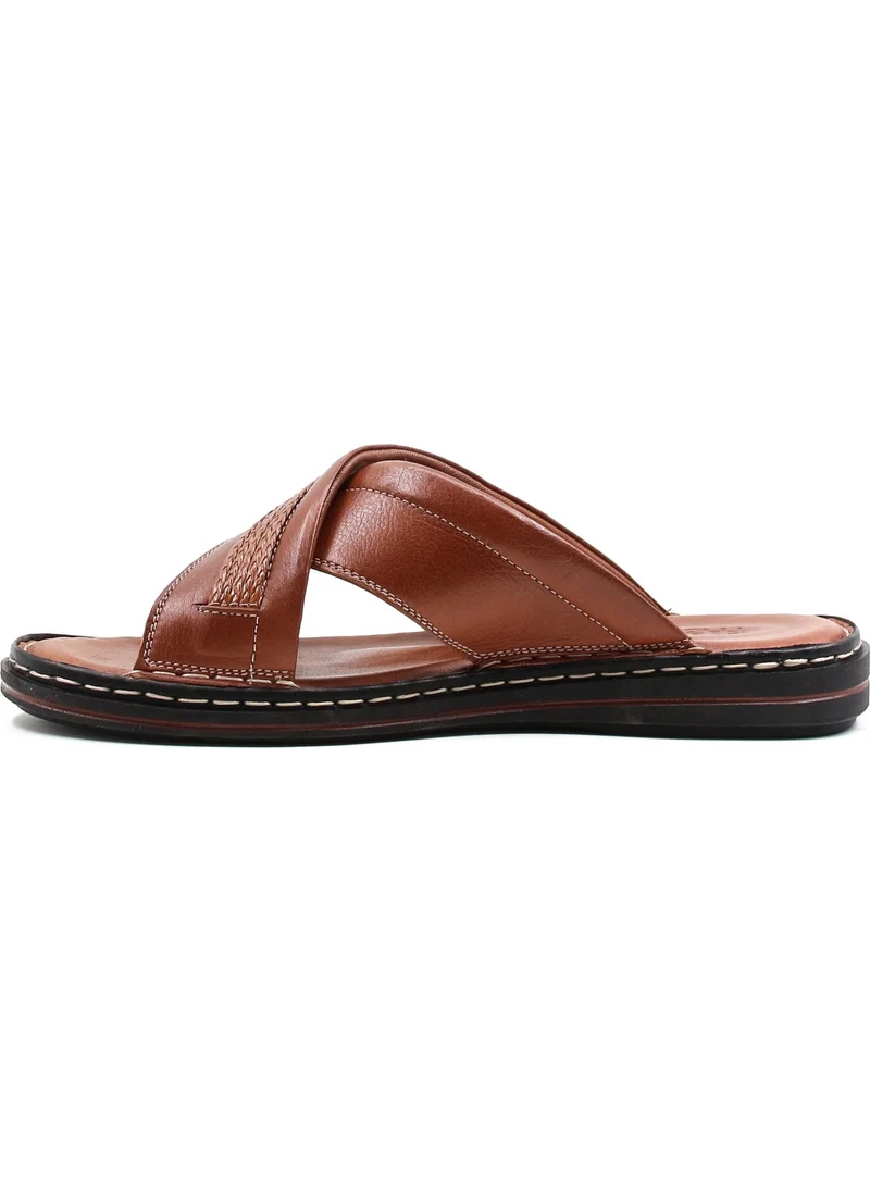 Fast Step Genuine Leather Men's Flat Slippers 128MA173