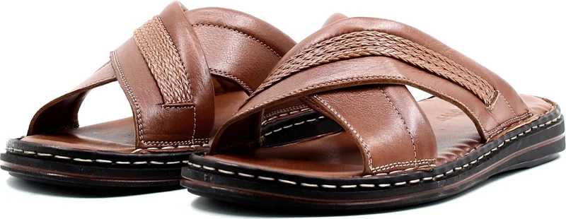 فاست ستيب Genuine Leather Men's Flat Slippers 128MA173