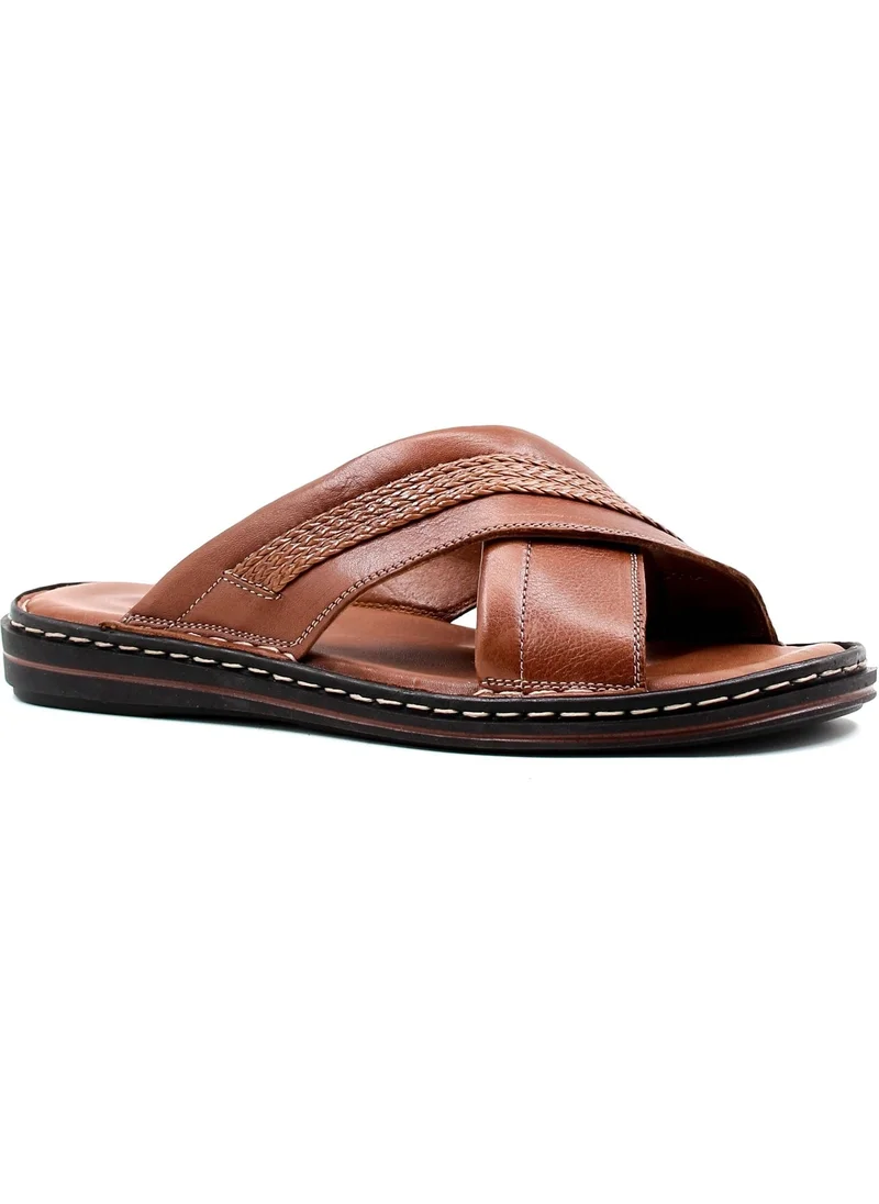 Fast Step Genuine Leather Men's Flat Slippers 128MA173