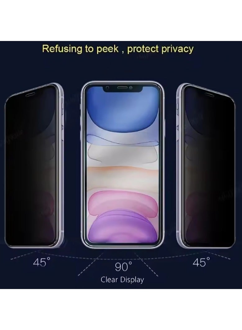 Arabest OPPO Reno 14F Privacy Screen Protector, Support Fingerprint Unlock, 9H Tempered Glass Film, Anti-Scratch Case - Image 4