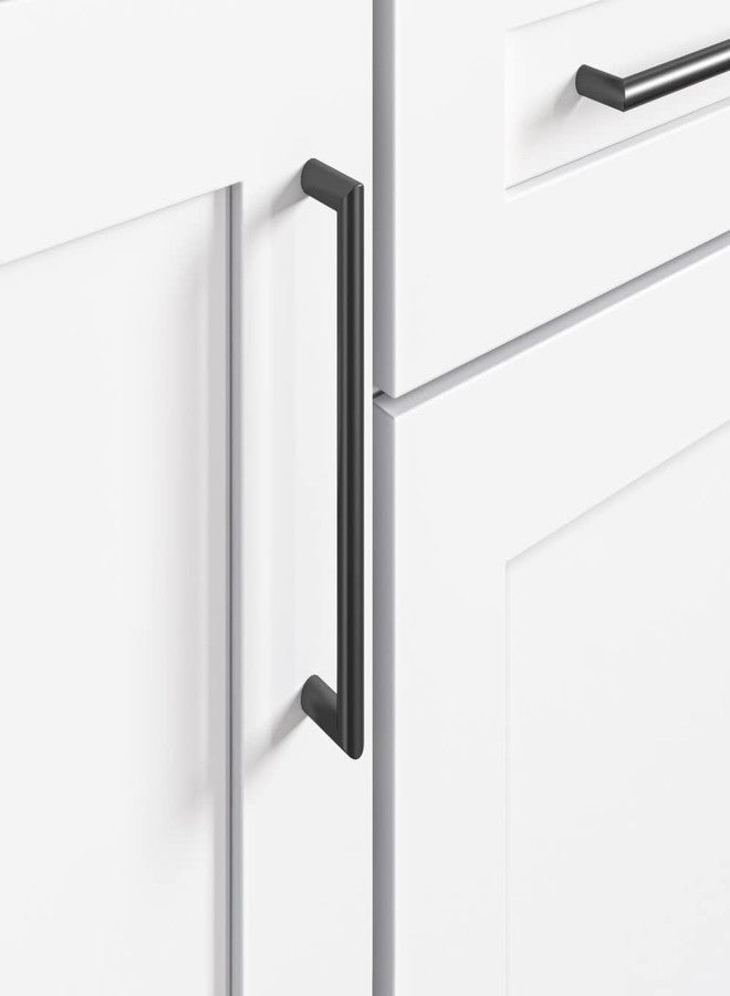 Top Knobs - TK944BLK - Kinney Pull 7 9/16" - Flat Black - Lynwood Collection - Image 5