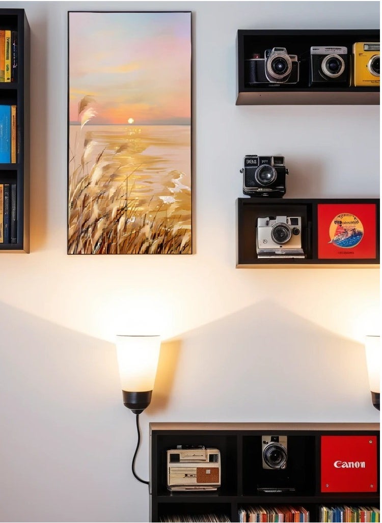 Neo Front Textured Pattern Art with Gold Leaf in Aluminum Frame - 70*140 cm LTU-22090025  - Image 5