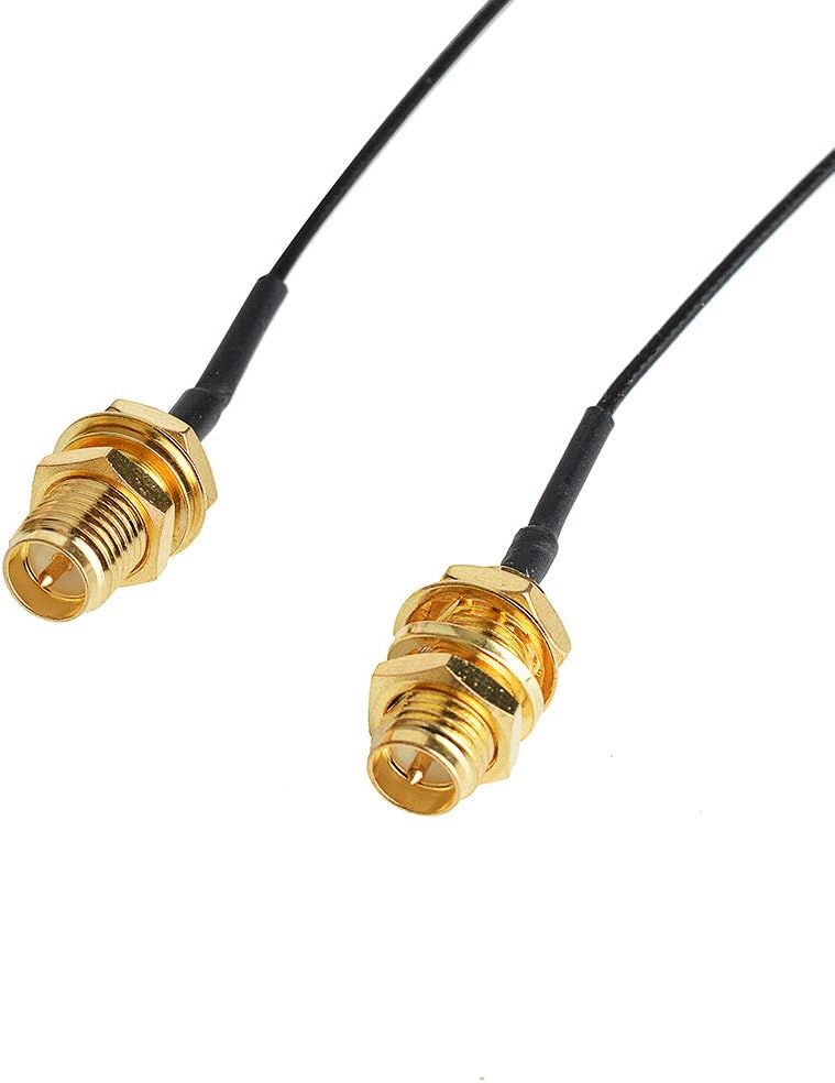 HIGHFINE 2 x 8dBi 2.4GHz 5GHz 5.8GHz Dual Band WiFi RP-SMA Male Antenna+2 x 35CM U.FL/IPEX to RP SMA Female Pigtail Cable for Mini PCIe Card Wireless Routers PC Repeater Desktop FPV UAV Drone PS4 Build - Image 4