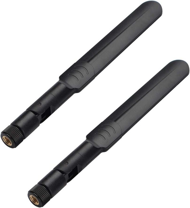 HIGHFINE 2 x 8dBi 2.4GHz 5GHz 5.8GHz Dual Band WiFi RP-SMA Male Antenna+2 x 35CM U.FL/IPEX to RP SMA Female Pigtail Cable for Mini PCIe Card Wireless Routers PC Repeater Desktop FPV UAV Drone PS4 Build - Image 2