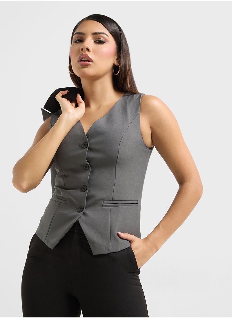 ELLA Sleeveless Vest  - Image 1