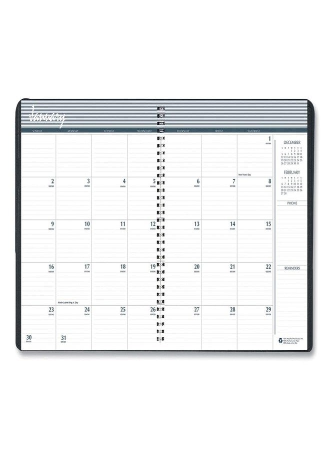 House of Doolittle 2026 Monthly Planner 8.5" x 11", Faux Leather Cover, Black (26202-26) - Image 2
