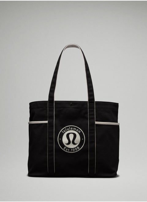 Daily canvas bag with multiple pockets
