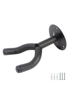 Thoraya 4Pcs Guitar Wall Mount Hanger Hook Acoustic Electric Bass Metal Holder Round Black Universal Instrument Accessories  - Image 1