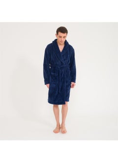 Miespiga Men's Welsoft Shawl Collar Fleece Dressing Gown  - Image 2