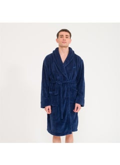 Miespiga Men's Welsoft Shawl Collar Fleece Dressing Gown  - Image 4
