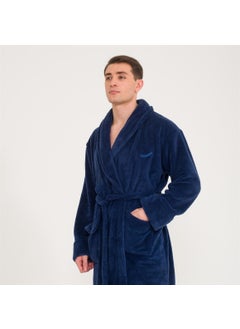 Miespiga Men's Welsoft Shawl Collar Fleece Dressing Gown  - Image 5