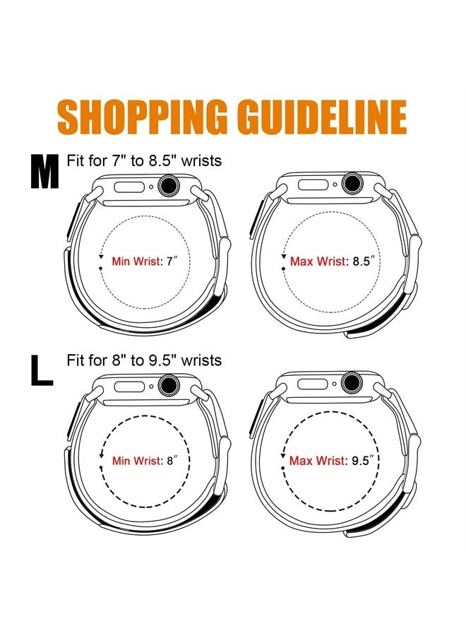 Ritche Nylon Rugged Apple Watch Band Compatible with Apple Ultra Watch Band Apple Watch 38mm 40mm 41mm, Adjustable Tactical Extra long IWatch Band Men for Series 8/7/6/5/4/3/2/1 SE Black - Image 2