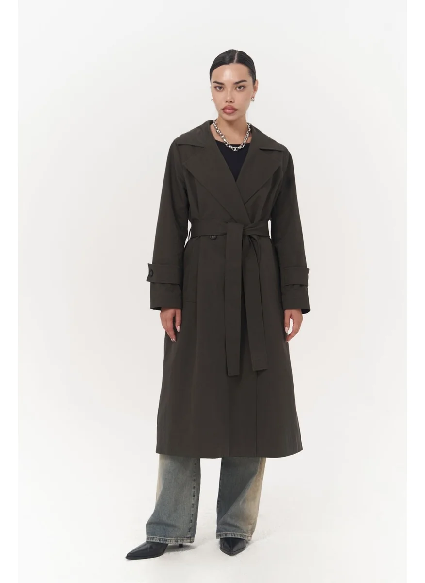 Mai Collection Albany Anthracite Seasonal Trench Coat