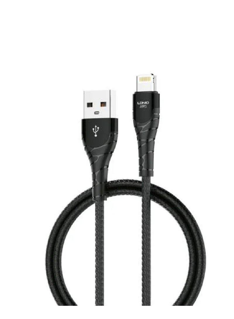 لدنيو كيبل شحن ايفون ونقل بيانات LDNIO LS511K بقوة 30 واط – USB إلى Lightning بطول 1 متر - Image 1