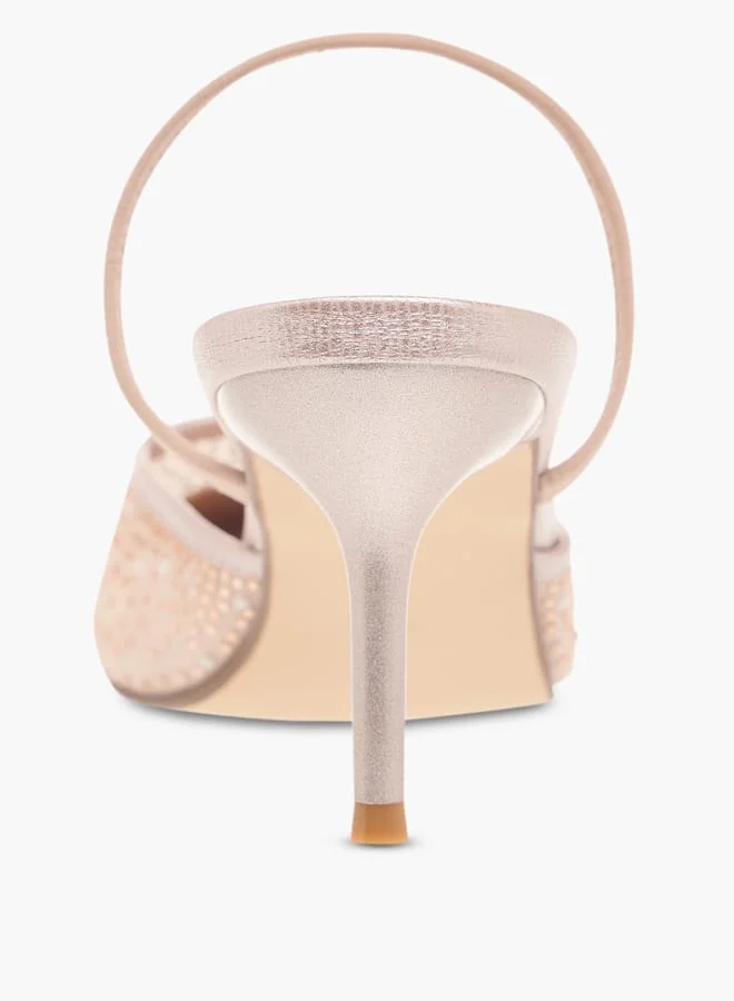 سيليست Women's Embellished Pointed Toe Shoes with Stiletto Heels