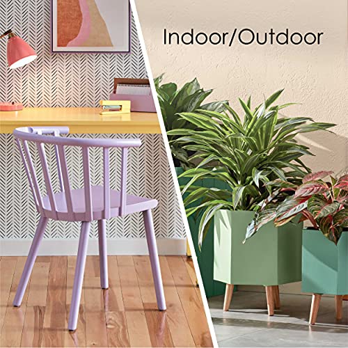 KRYLON طلاء أكريليك لاتكس كرايلون K05615007 COLORmaxx للدهان بالفرشاة للاستخدام الداخلي/الخارجي، ½ باينت، أبيض ساتان - Image 5