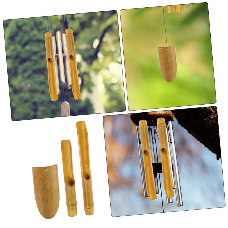 Bamboo Wind Chime Tubes DIY Craft Kit Replacement Parts Garden Decor - Image 3
