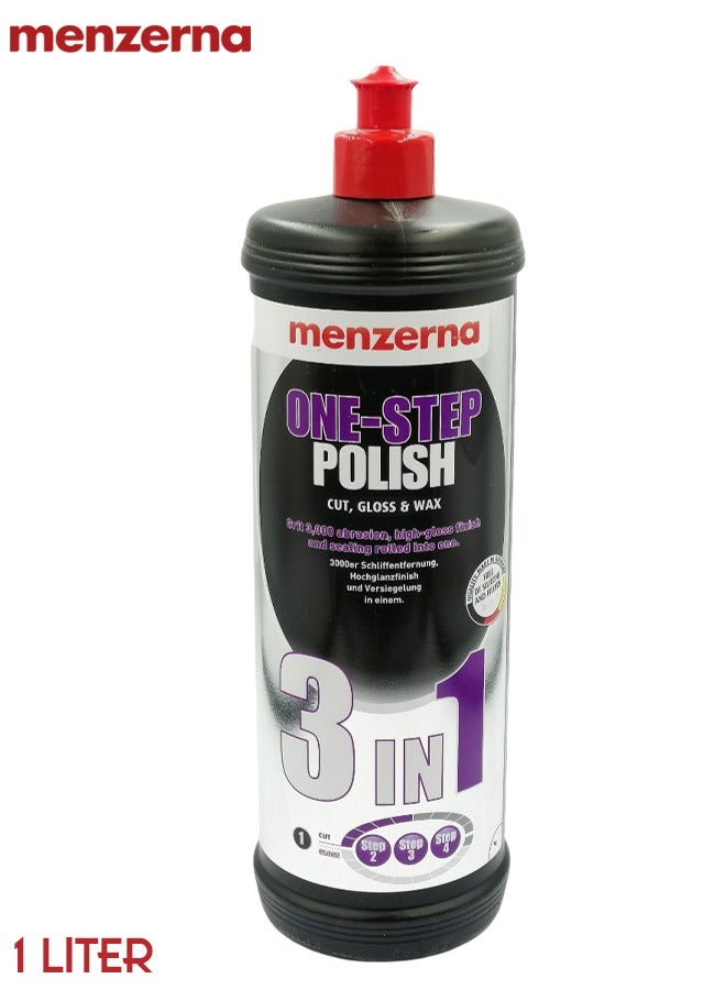 menzerna Menzerna One-Step Polish 3 in 1 High Gloss Cut Wax Professional Car Paint Correction and Protection - Image 1