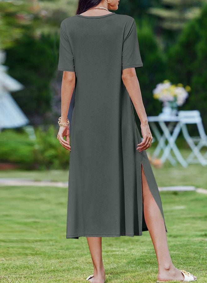 Tepveisoy Women's Fashion Summer Dresses Casual Beach Dresses One Piece Dress Slim Holiday Dress  - Image 2
