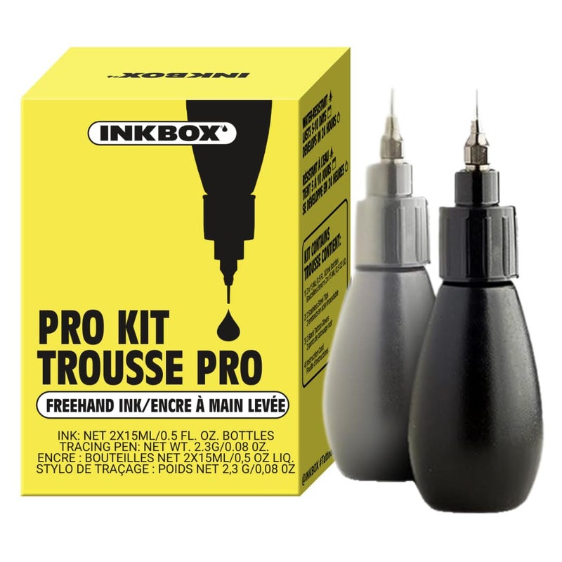 inkbox Inkbox Freehand Ink Temporary Tattoos Pro Kit  Draw LongLasting Ideal Present for Any Level of Artist  Temp Tattoo Kit and Drawing Last Up to 2 Weeks Pro Kit 