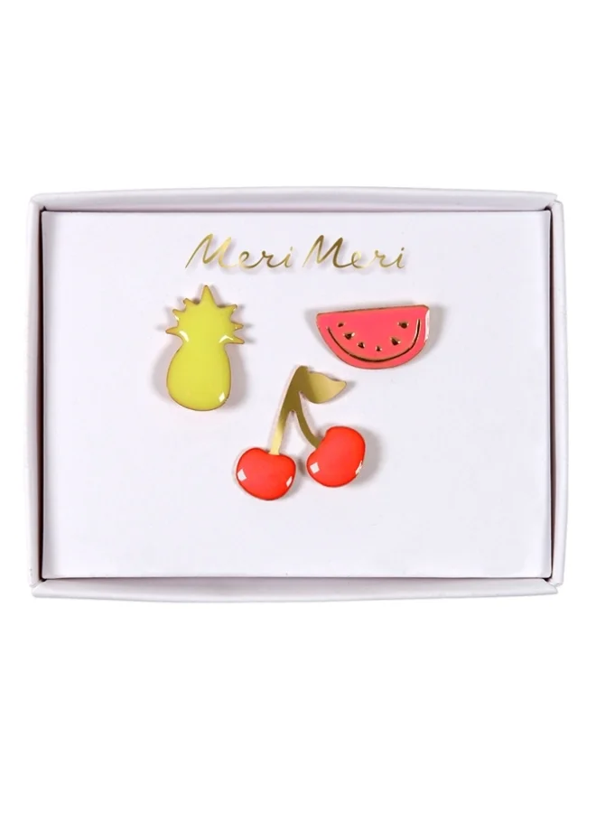 Meri Meri Fruit Enamel Pins